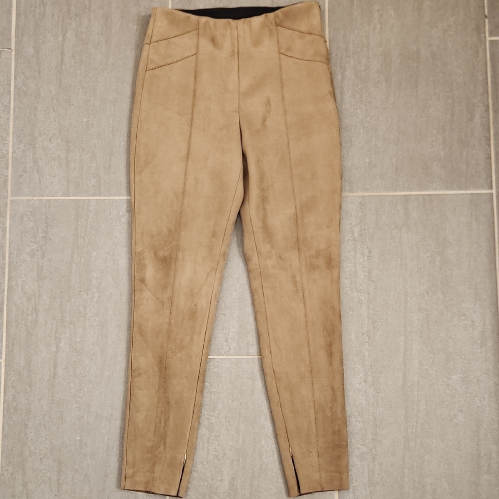 ZARA Tan Suede Pants
